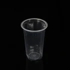 250ml custom PP material disposable clear hard plastic water cup