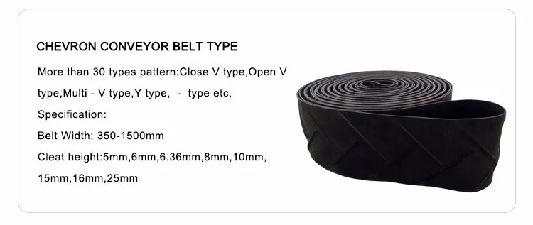 Closed Type Chevron Conveyor Belt