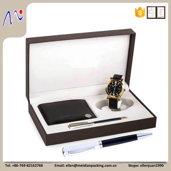 leather wallet box, watch gift box, pen case