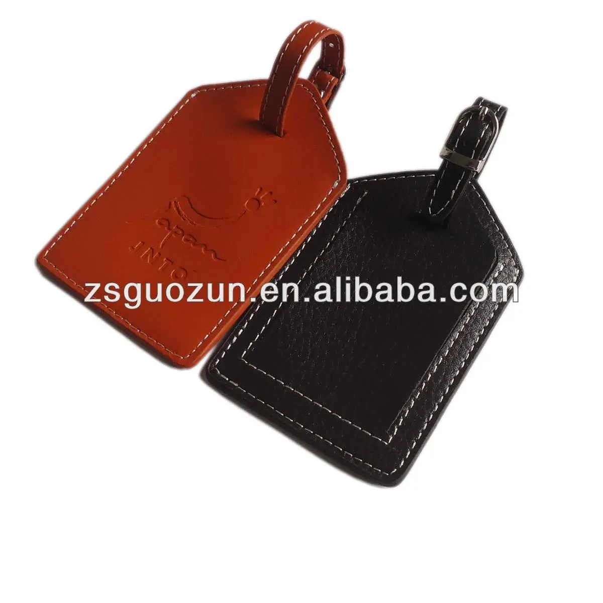 custom travel pu leather luggage tag/baggage tag