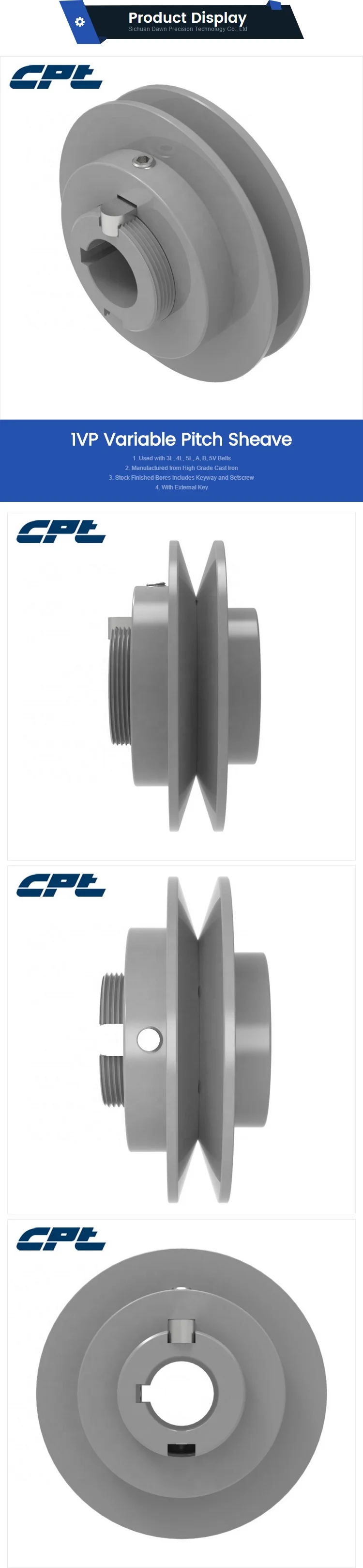 Variable Pitch Cast Iron Sheaves