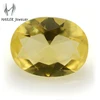Yellow Oval Cut Wholesale Glass Gems