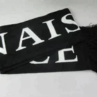 Customer logo jacquard print warmer sport acrylic knitted winter scarf