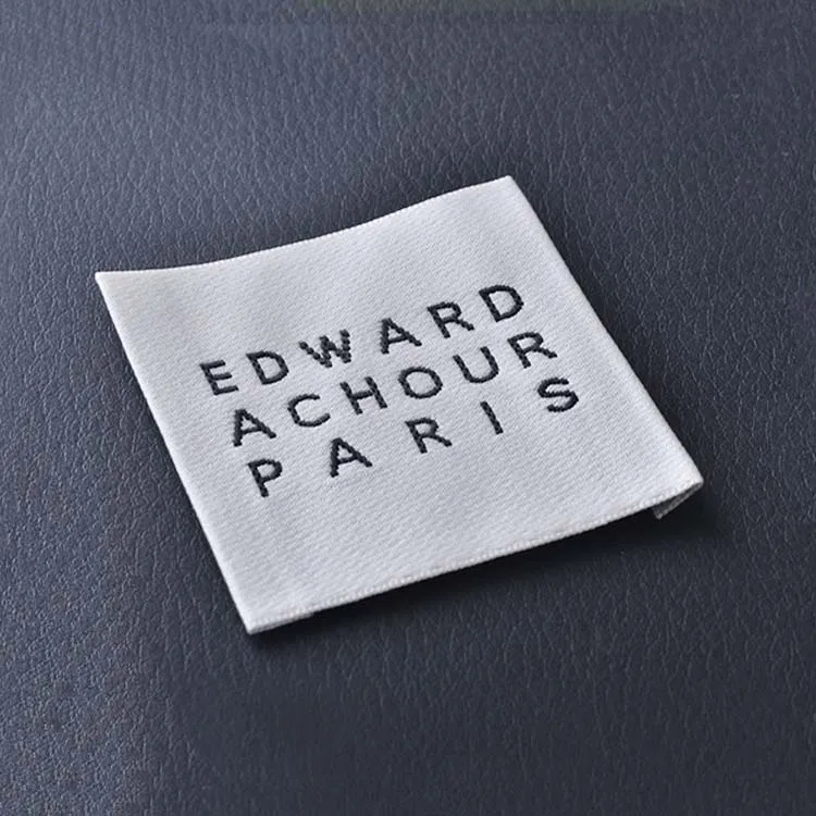 Famous brand high density crochet white clothing woven labels, Custom;pantone color
Famous brand high density crochet white clothing woven labels, Custom;pantone color