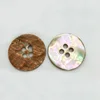 hot sale four hole round natural paua abalone shell button for coat