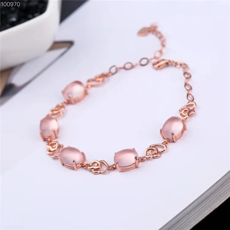 Wholesale Rose Quartz Beautiful Love Jewelry 7x9mm Natural Crystal Bracelet For Women, Pink
Wholesale Rose Quartz Beautiful Love Jewelry 7x9mm Natural Crystal Bracelet For Women, Pink