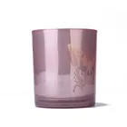 Multicolor creative jasmine aroma fragrance oil candle with glass jar
