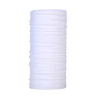 100% polyester white multifunctional plain color kerchief seamless connect bandana