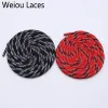 Weiou 6mm Fat Tri-color Six-twill Round Shoelace Drawstring Waist Sweater Hat Rope Bootlaces Camping Polyester Shoes Laces