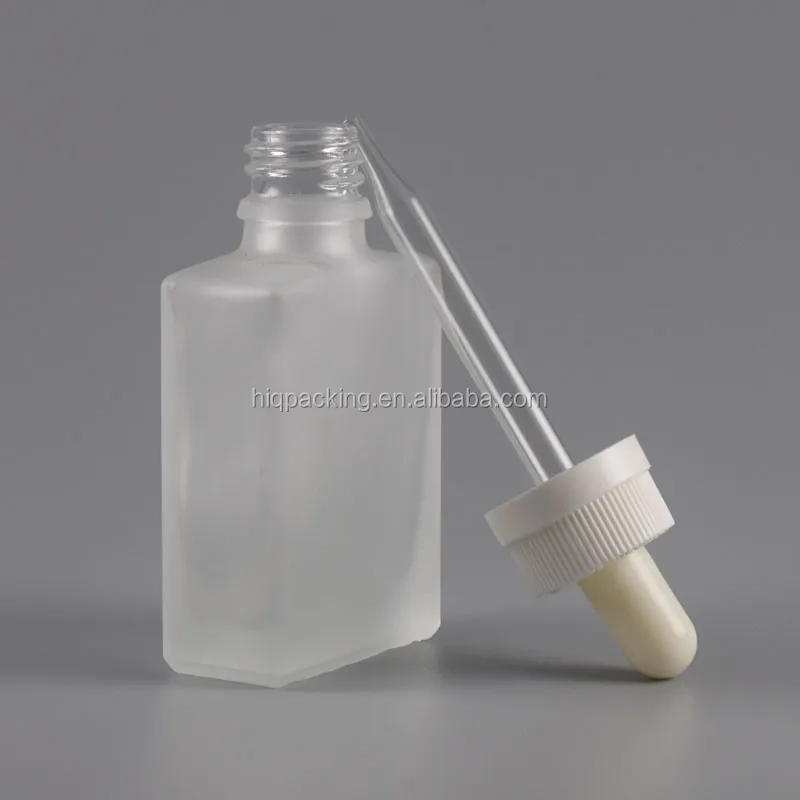 Rectangular 30ml Clear Frosted Glass Bottles Square 50ml Black Matte Pipette Bottle Uk Buy