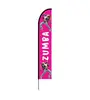 Fitness Feather Flag Swooper Banner Pole Kit Outdoor Business Sign Display, 15ft