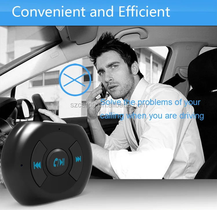 factory hotsale Hands-free rechargeable wireless adapter with microphone for car audio - ANKUX.COM