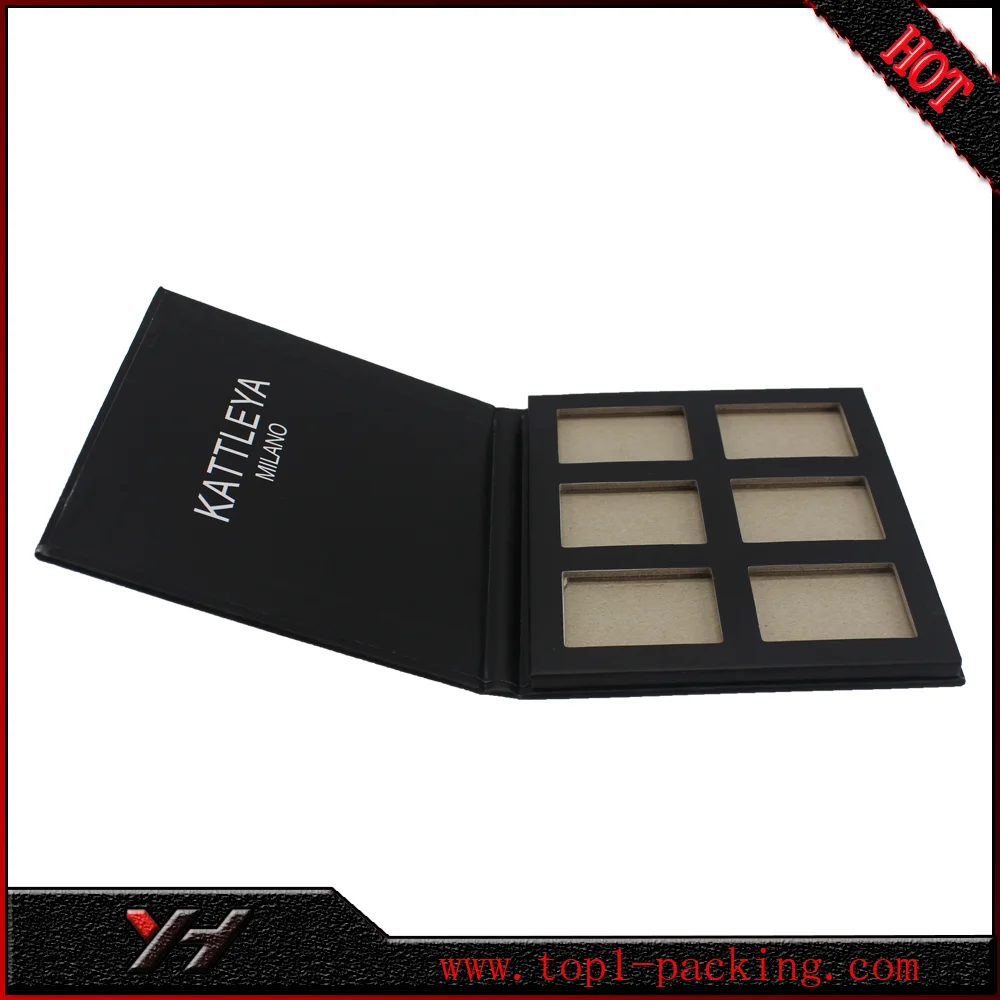 china Wholesale best selling products 2017 in usa magnet cardboard matte black designs eyeshadow box