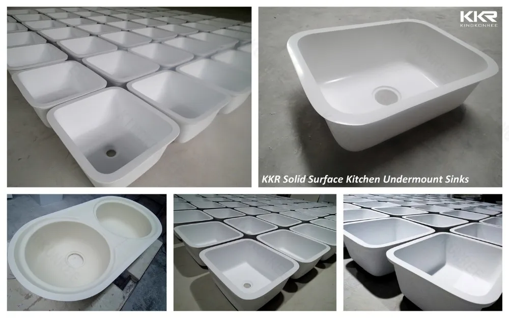 KKR solid surface kitchen undermount sinks