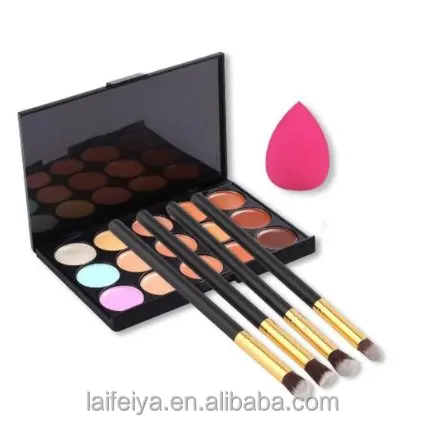 4piece brush eyeshadow +15colors palette +pink puff maquiagem infantil, Balck 15color gold
4piece brush eyeshadow +15colors palette +pink puff maquiagem infantil, Balck 15color gold