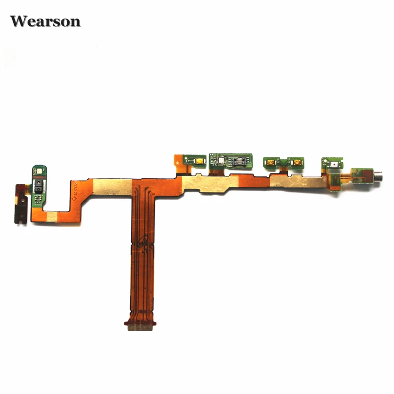 For Sony Xperia Z5Compact Z5mini E5803 E5823 Power Volume Button Camera Key Flex Cable With Microphone Buzzer Tested (2)