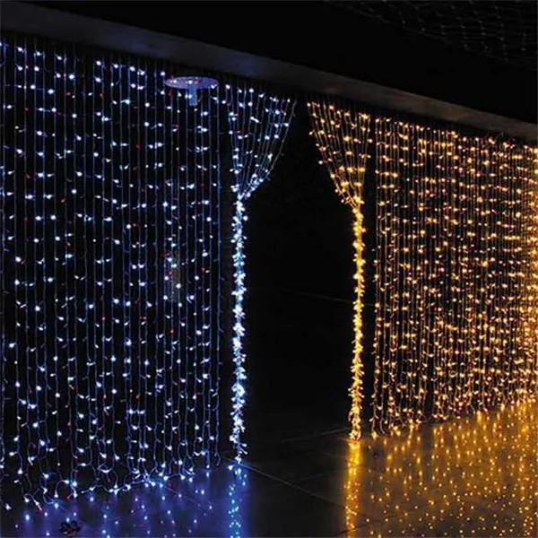 Outdoor Connectable Led Waterfall Light String Set Curtain Fairy Lights