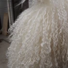 Fashion Tibetan Lamb Rug Goat Skin Blanket Sheep Plate Curly Fur