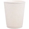 OEM plastic durable wicker storage basket,office use wicker bin hotel sundries dustbin toilet paper basket