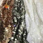 Wholesale 18mm Large Iridescent Sequin Fabric For Women Dress