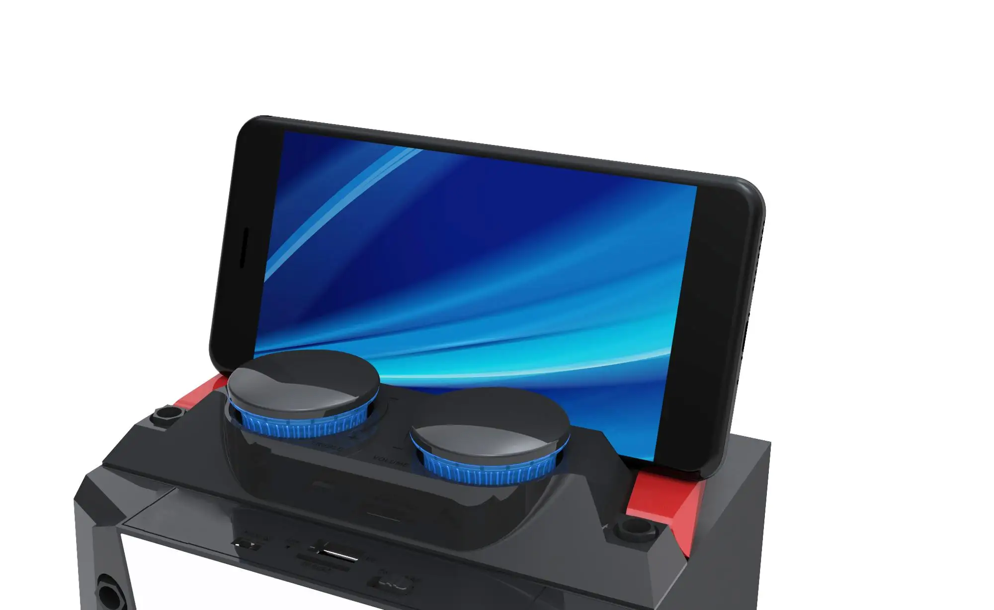 2019 NEW MS SPEAKER WIRELESS MP3 PORTABLE BLUETOOTH SPEAKER STEREO WITH USB/SD/BT/FM, VOLUME KNOB , REMOTE , KARAOKE SPEAKER - ANKUX.COM