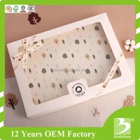 paper gift cardboard box with clear pvc window