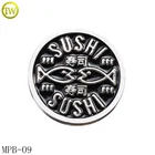 Custom design embossed logo badge round soft enamel metal lapel pins button