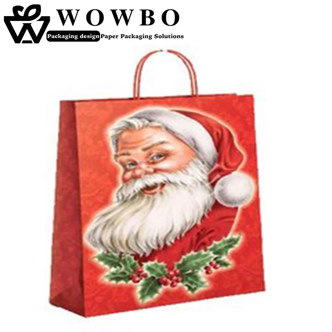 2018 msot popular gift paper bag for christmas