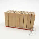 Classical fancy wooden rubber stamps for schools