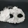 Hot Sale Christmas Mask Masquerade Ball Half Face Mask With Feather Flower