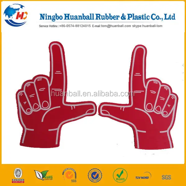custom  cheering eva  foam finger