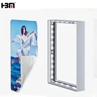 high quality indoor frameless double sided textile led light box signage board aluminum frame graphics printing poster box