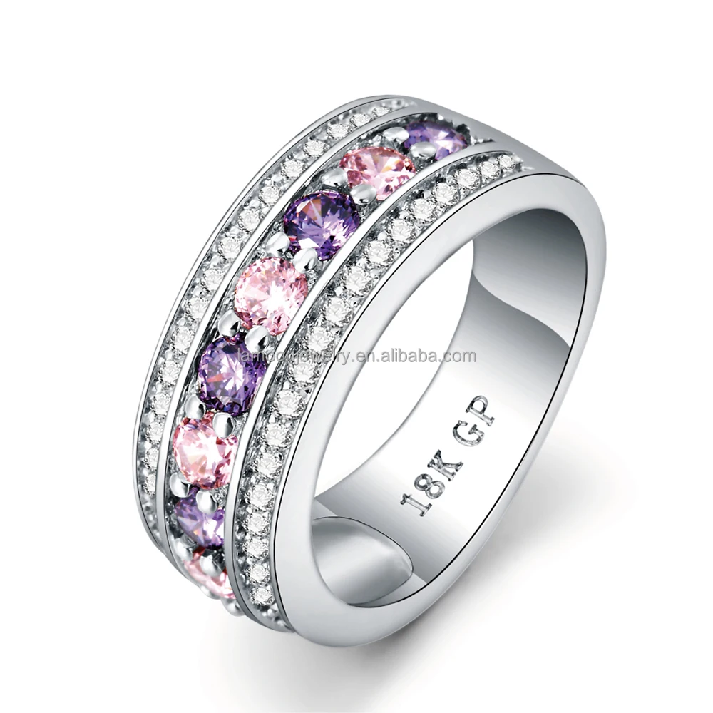 Top Quality Classical 18K Gold & White Gold Plated CZ Diamond Wedding Ring Wholesale For Women R585
Top Quality Classical 18K Gold & White Gold Plated CZ Diamond Wedding Ring Wholesale For Women R585
