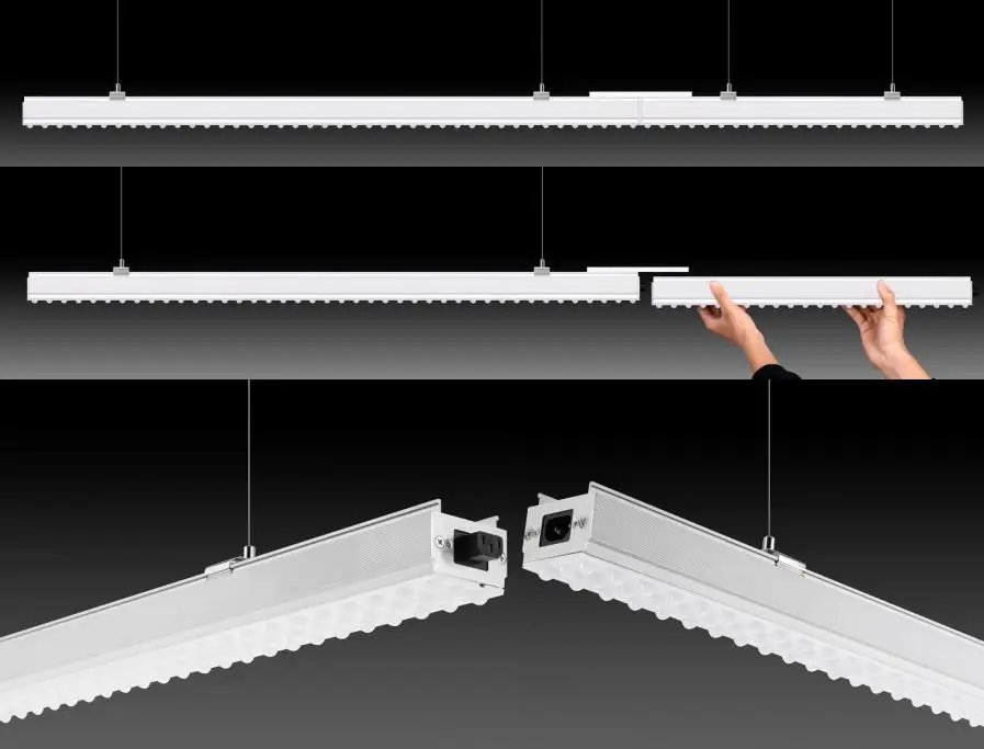 led linear lights together