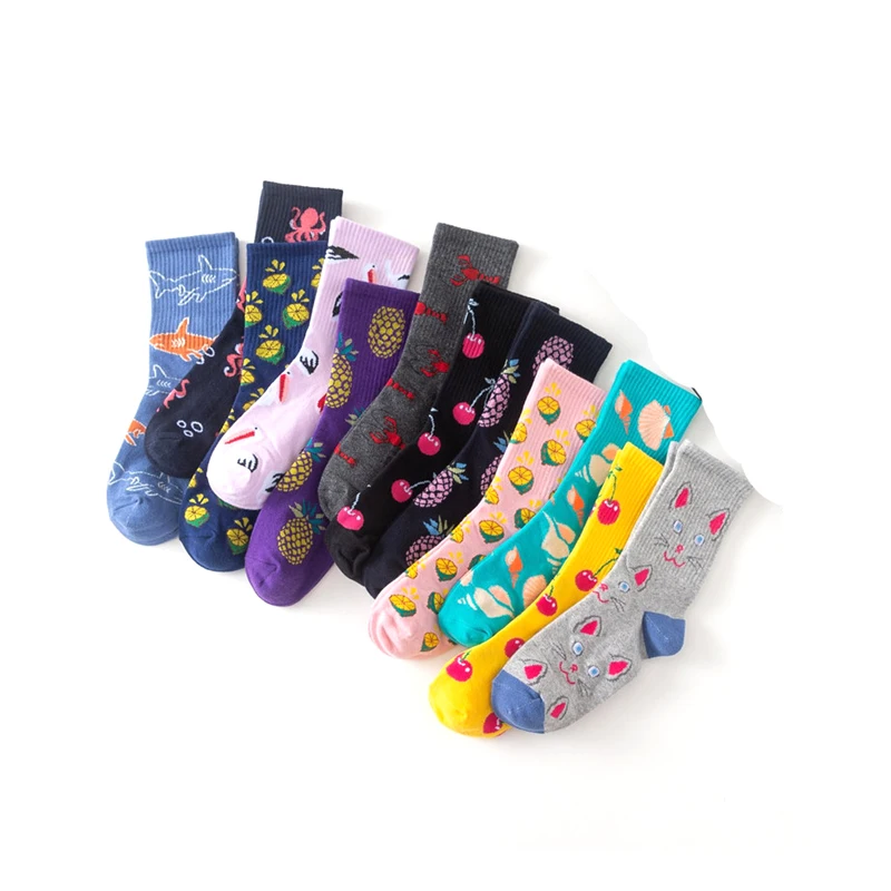 Spring fashion women skateboard creative sweet fruit funny new design socks, Colorful
Spring fashion women skateboard creative sweet fruit funny new design socks, Colorful
