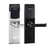 Stainless Steel Keyless Electronic Door Lock Hotel Card Key Lock System RFID Hotel Card Reader Door Lock with key and card