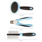 TPR Multifunction Retractable Pet Self Cleaning Tool Baths Combs Dog Nail Clippers
