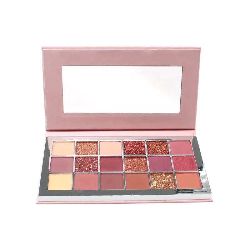 low moq no brand wholesale 18 color glitter makeup eyesahdow palette with mirror
low moq no brand wholesale 18 color glitter makeup eyesahdow palette with mirror