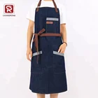 Coffee shop house kitchen barista uniform home depot cotton denim esd apron for men waiter