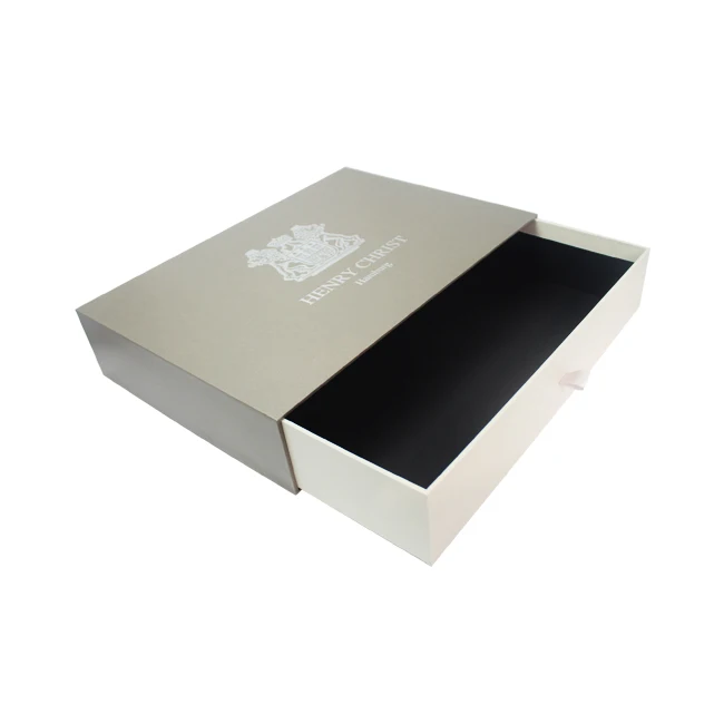 luxury custom solid cardboard paper drawer box t-shirt packaging