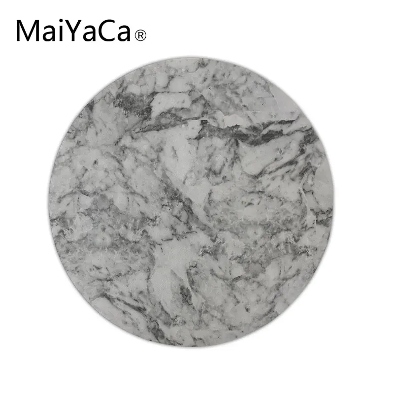 Marble Mouse Mat Customized Durable Non-Slip Rubber Round Gaming Mouse Pad Mouse Mat for Professional Gamers and Office (2)
