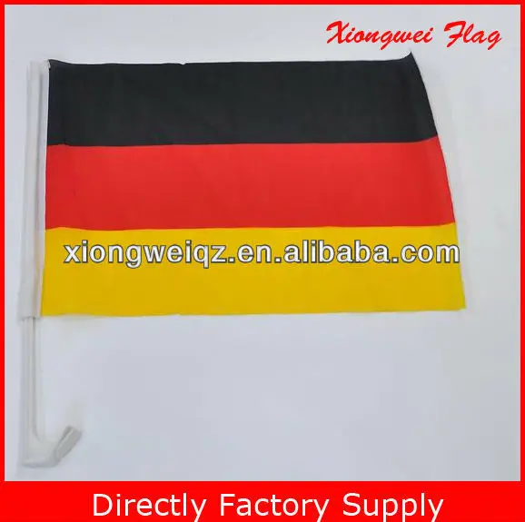 Cheap Germany car flag with plastic flag pole