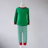 baby Christmas pajamas cheap cotton baby cloth wholesale Stripe childrens Christmas pjs