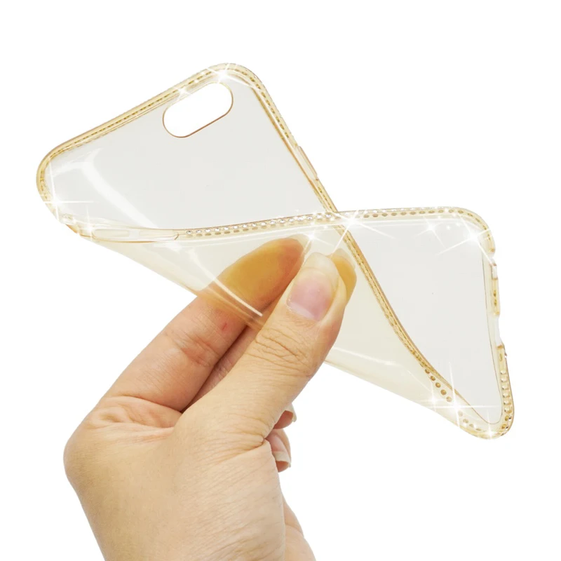 Portefeuille For iPhone X Case Luxury Bling Glitter Rhinestone TPU Soft Silicone Cases Cover For Apple iPhone 7 Plus 8 6 6S 5 5S (40)