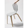 Modern Minimalist Children'S Classroom Polygon Original Solid Wood Sitting Chair Dining Chair