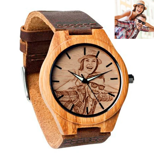 Handmade Customized Watch Unisex Wooden Watches Wood Engraved Watch, Natural wood/bamboo color
Handmade Customized Watch Unisex Wooden Watches Wood Engraved Watch, Natural wood/bamboo color