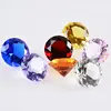 K9 14mm machine cut Colorful crystal glass octagon ornament accessories for chandeliers