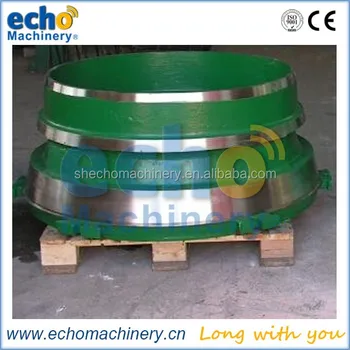 JCI/KPI cone crusher spare parts bowl liners,concaves and mantles