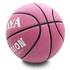 Colorful basketball custom logo basketball training leather ball