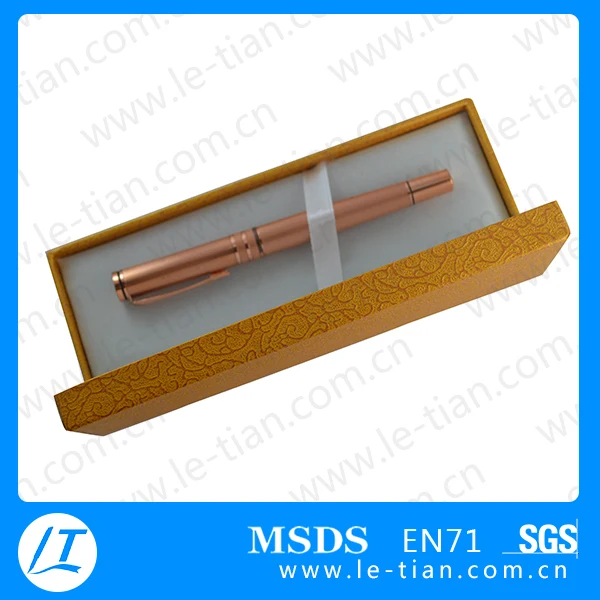 lt-p522 luxury executive rose golden metal pen set